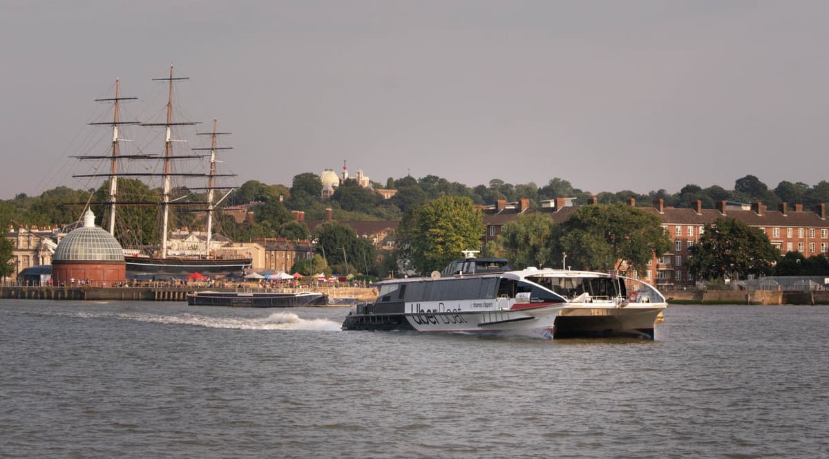River Thames Uber Boat Transfer by Thames Clippers