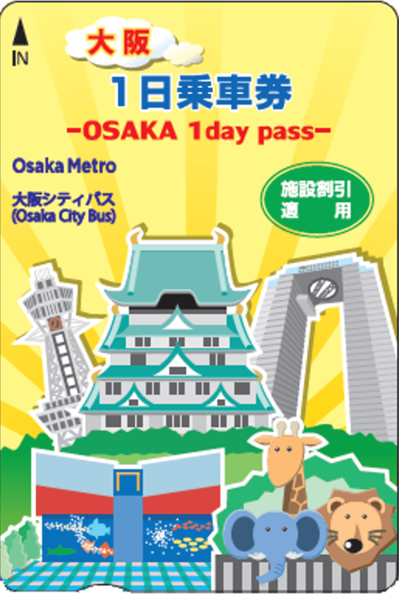 Osaka Metro and Osaka City Bus Pass