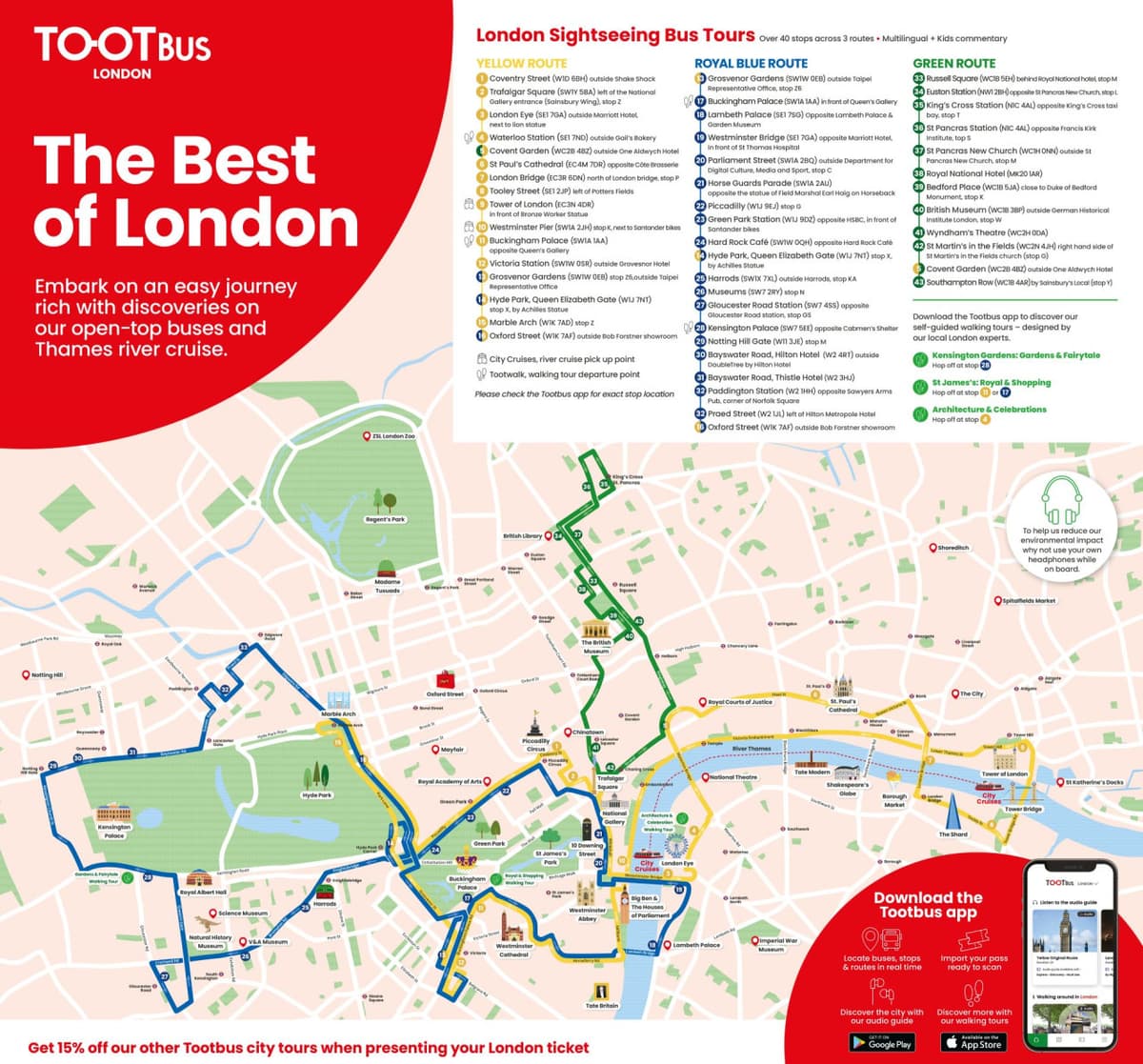 Tootbus London Hop-on Hop-off Bus Tour
