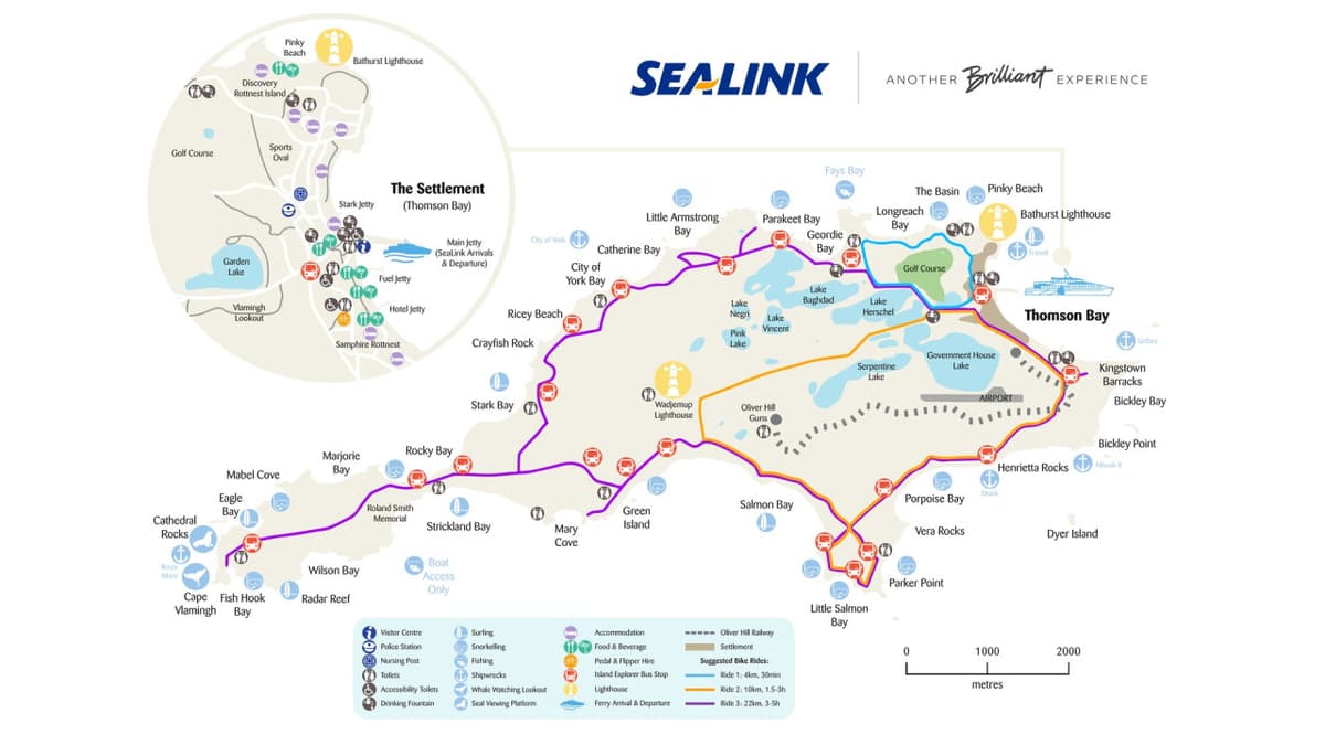 Rottnest Island Bayseeker Bus Tour with Round Trip SeaLink Ferry Transfer