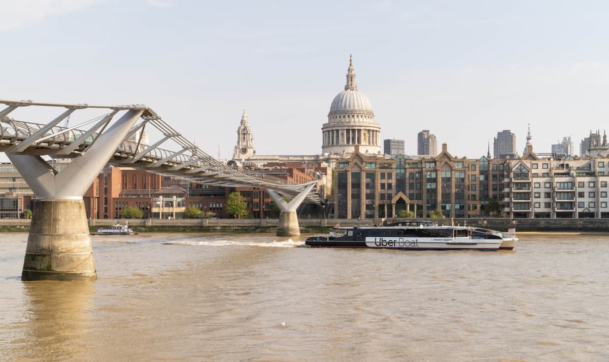 River Thames Uber Boat Transfer by Thames Clippers