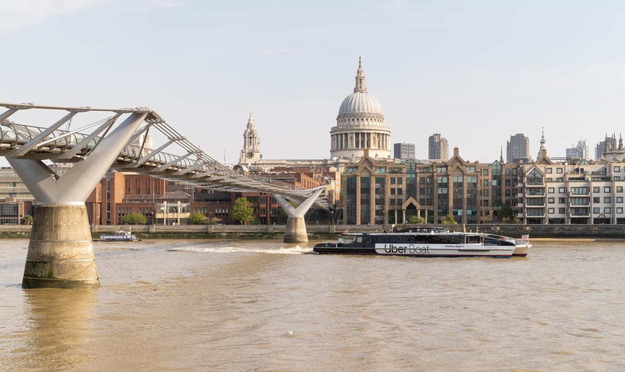 River Thames Uber Boat Transfer by Thames Clippers