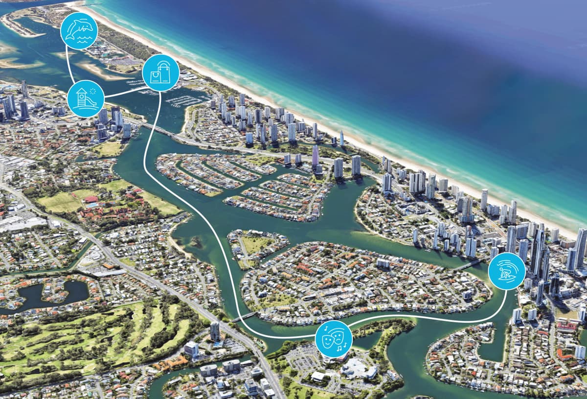 Gold Coast Sightseeing Cruise aboard Hopo Gold Coast Ferry