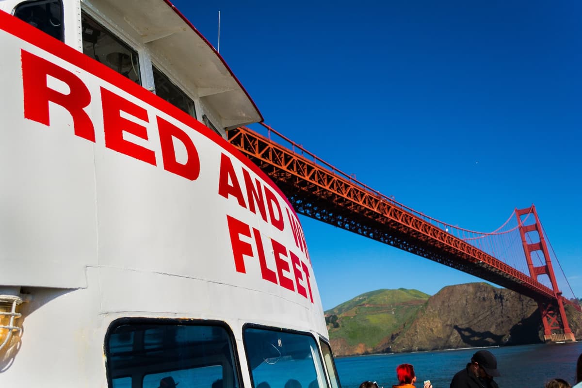 San Francisco Bay 1.5 Hour Bridge to Bridge Sightseeing Boat Cruise by Red and White Fleet