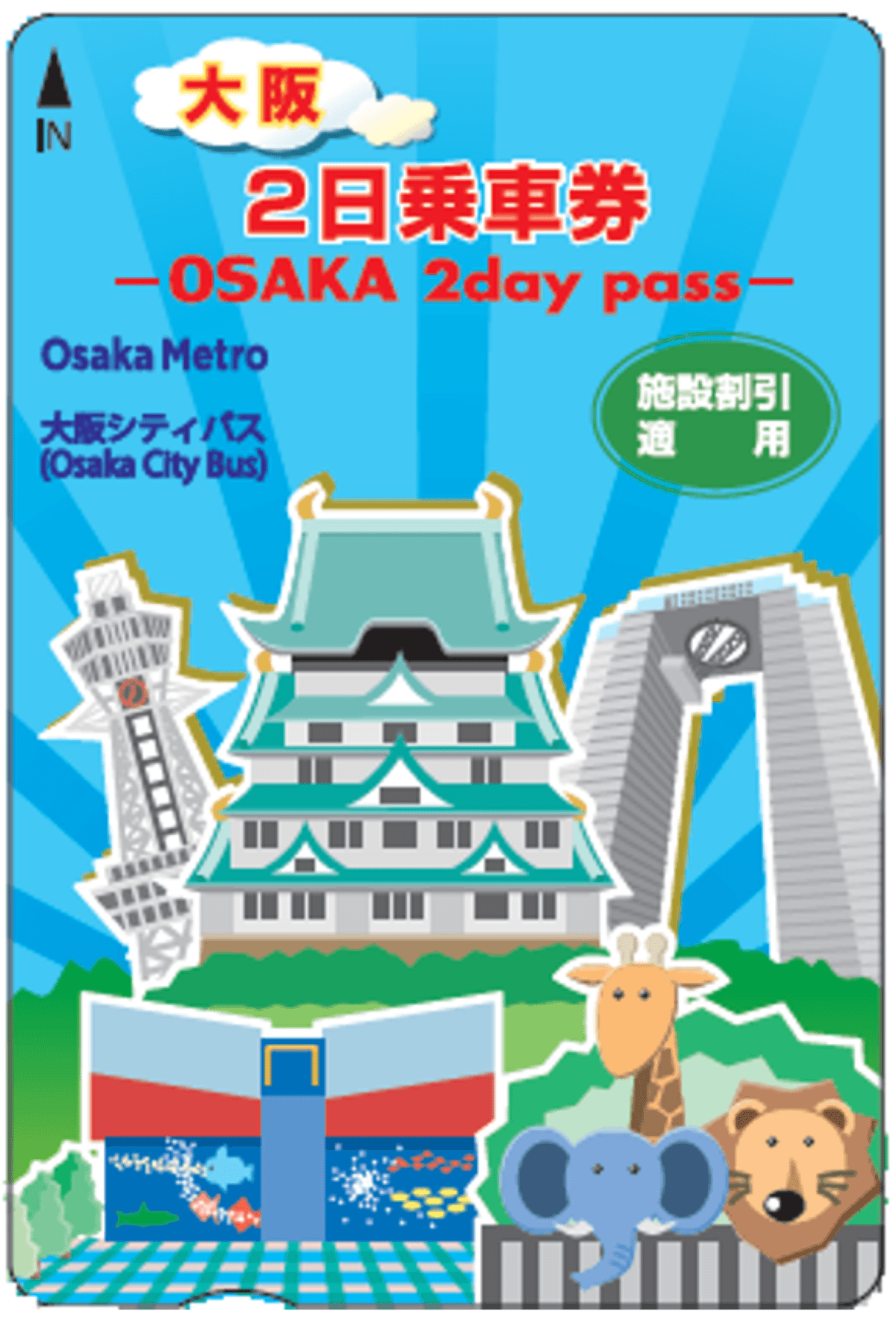 Osaka Metro and Osaka City Bus Pass