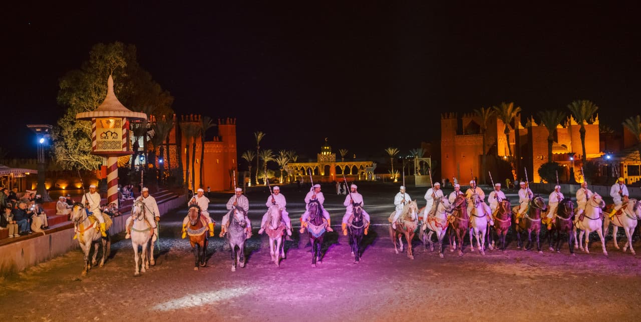 Fantasia 1001 Nights Dinner Show with Round Trip Transfers from Marrakech