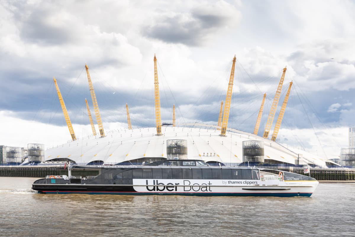 River Thames Uber Boat Transfer by Thames Clippers