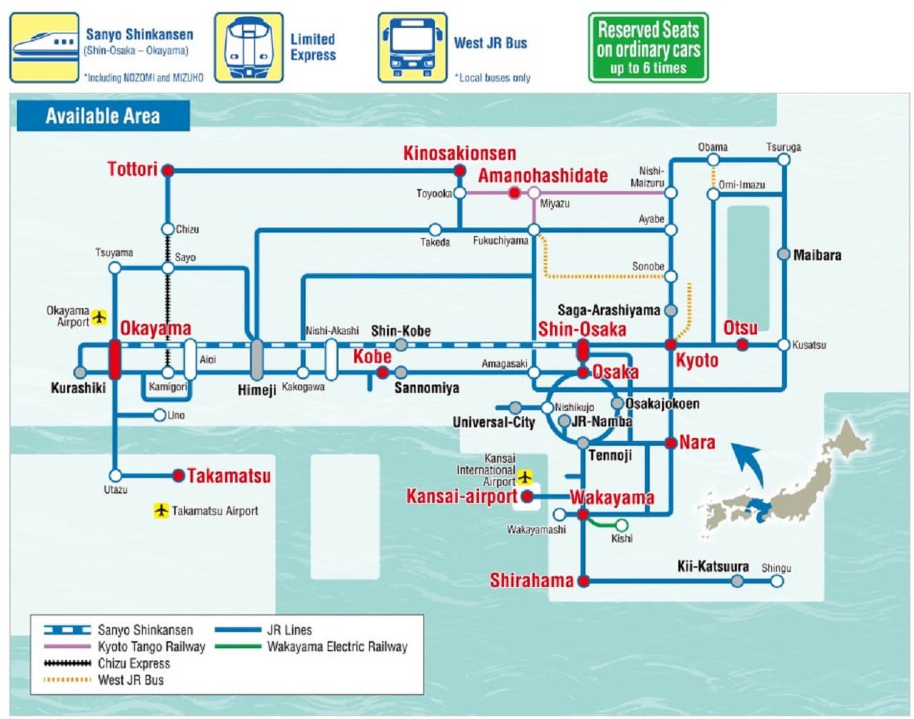 JR Kansai WIDE Area Pass – photo 2