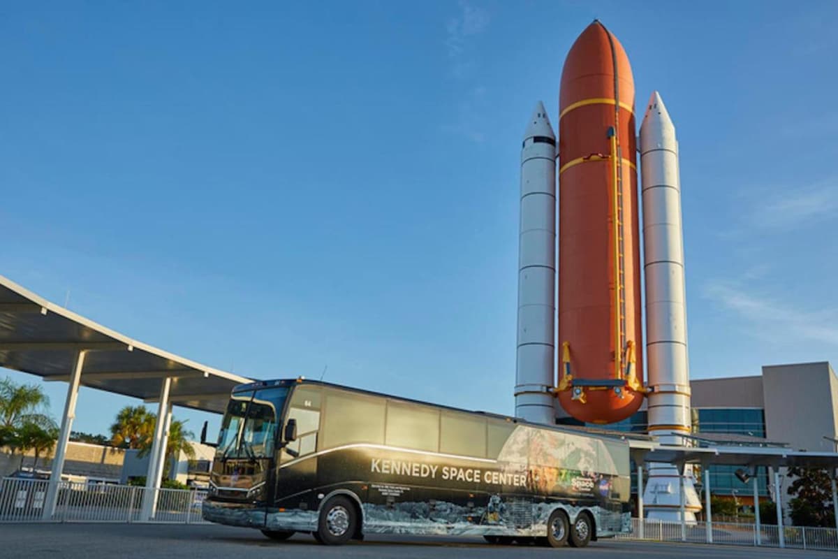 Kennedy Space Center Visitor Complex Admission with Round Trip Transportation from Orlando Area