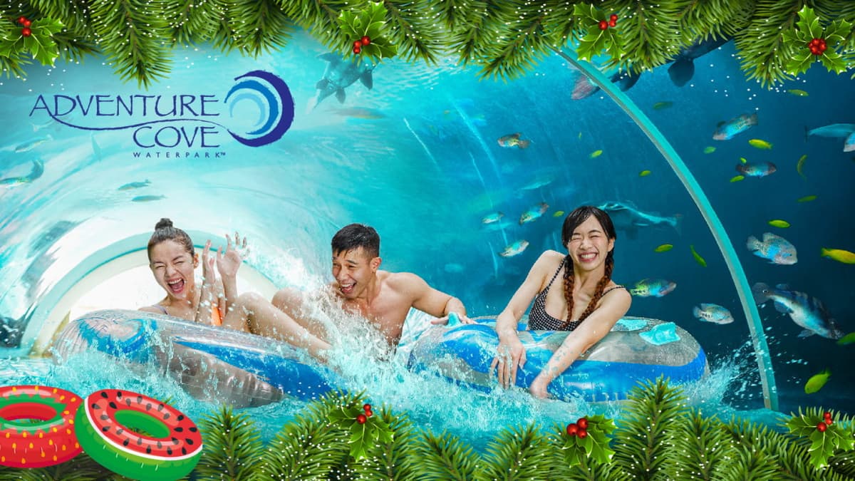 COMBO: Adventure Cove Waterpark + Gardens by the Bay Ticket