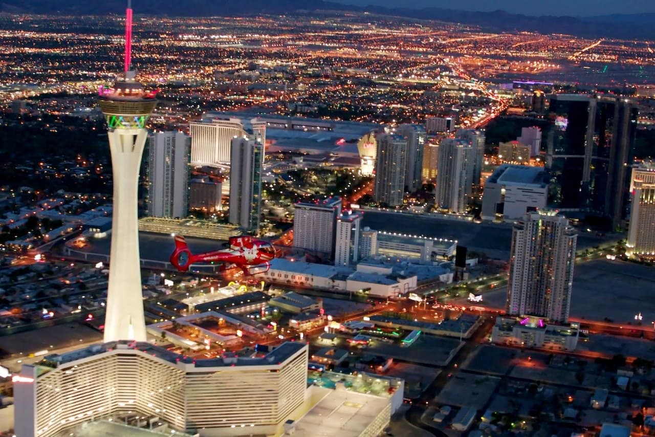 Las Vegas Strip Helicopter Night Flight