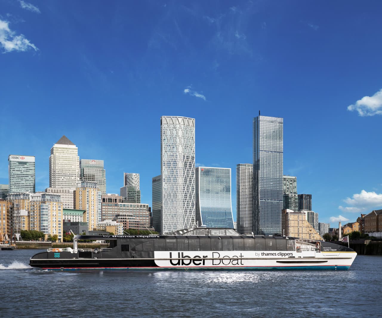 River Thames Uber Boat Transfer by Thames Clippers