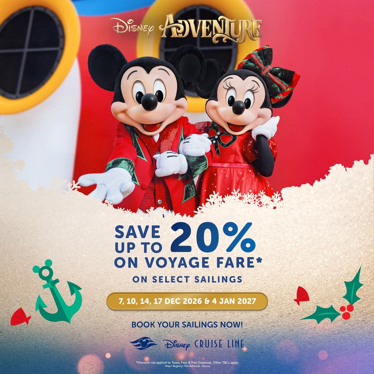 Disney Cruise Line: 4-Night Disney Adventure Cruise from Singapore – photo 2