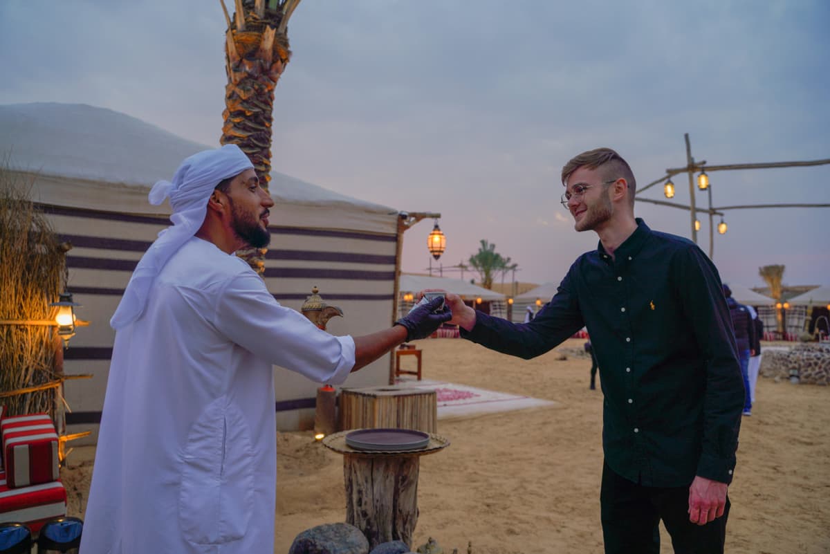 Dubai Red Dunes Desert Safari Tour with Camel Ride and Buffet Dinner at Al Khayma Camp