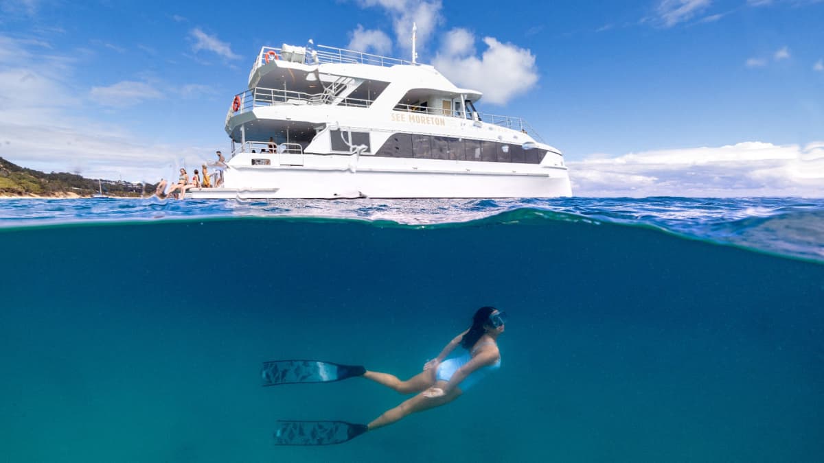 Tangalooma Wrecks & Dolphin Cruise Optional Round transfer from Brisbane City and Gold Coast