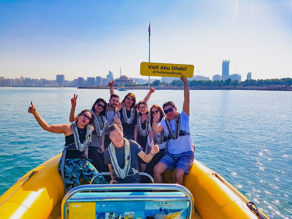 The Yellow Boats Abu Dhabi Speedboat Tour