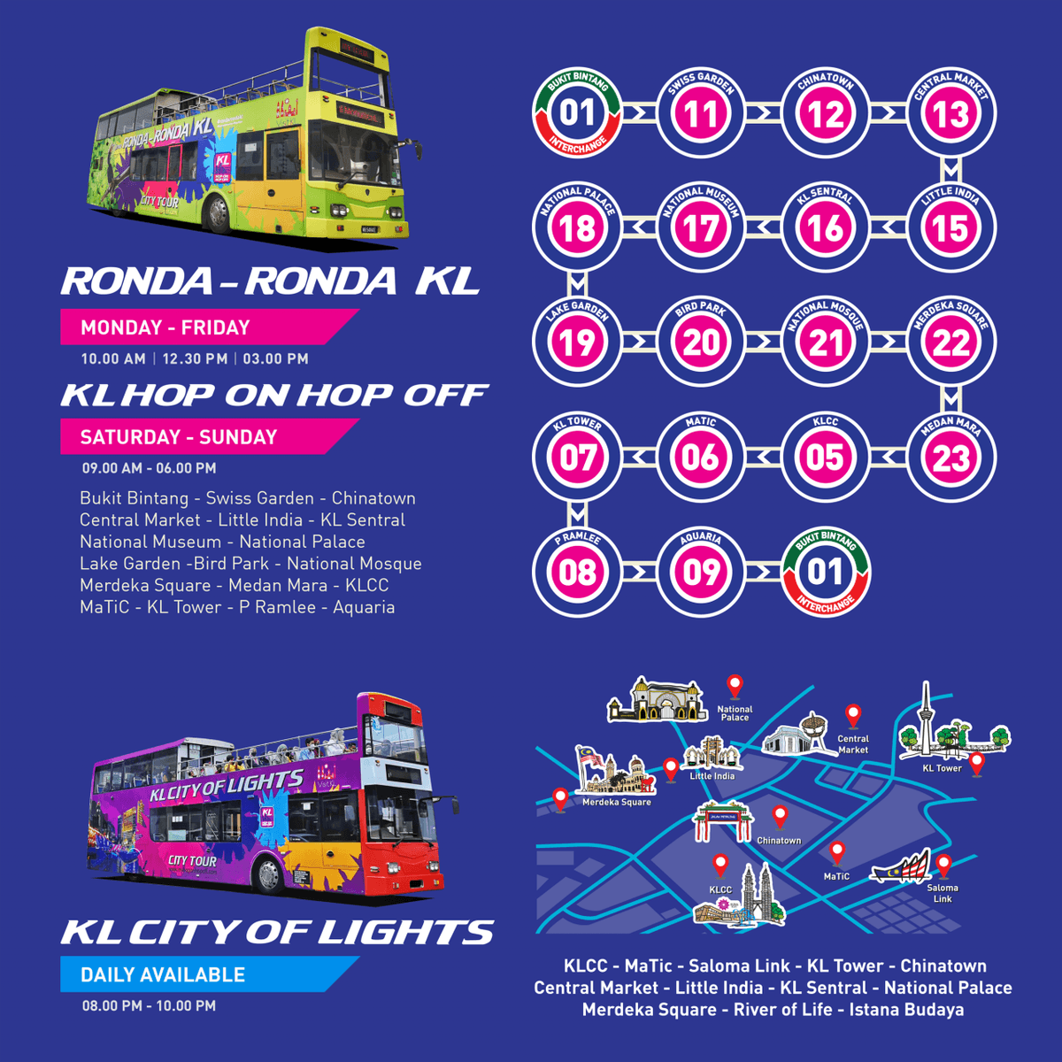 Kuala Lumpur Hop-on Hop-off Sightseeing Bus
