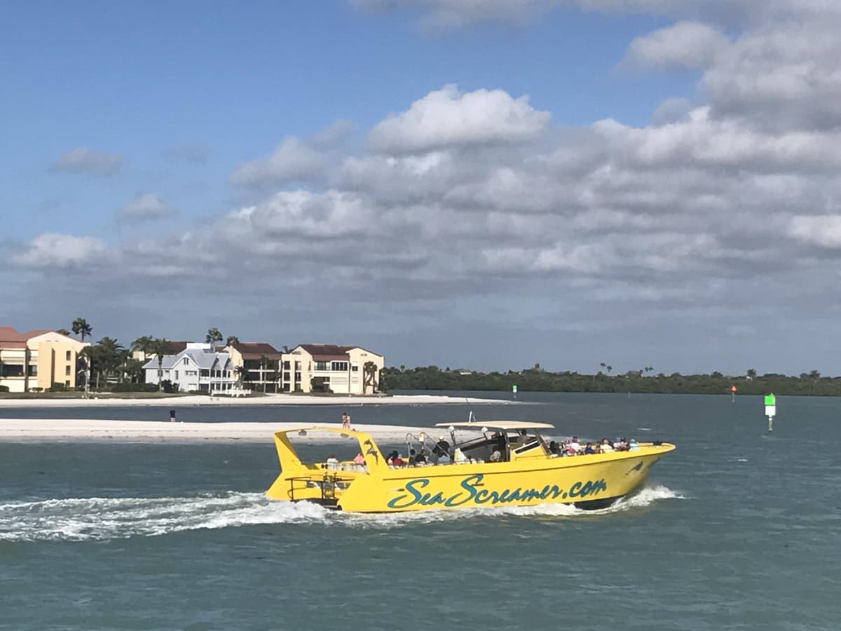 Sea Screamer Speedboat Ride to Clearwater Beach
