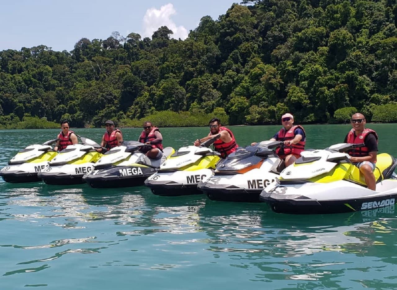 Langkawi Dayang Bunting Island Tour by Jet Ski with Mega Water Sports