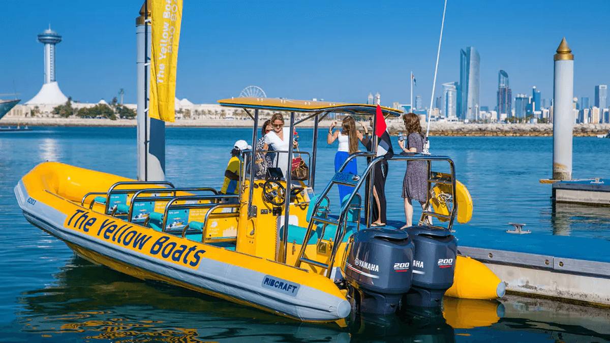 The Yellow Boats Abu Dhabi Speedboat Tour