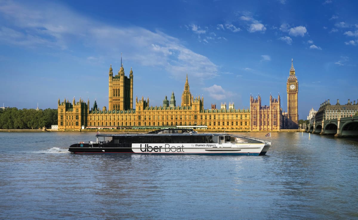 River Thames Uber Boat Transfer by Thames Clippers