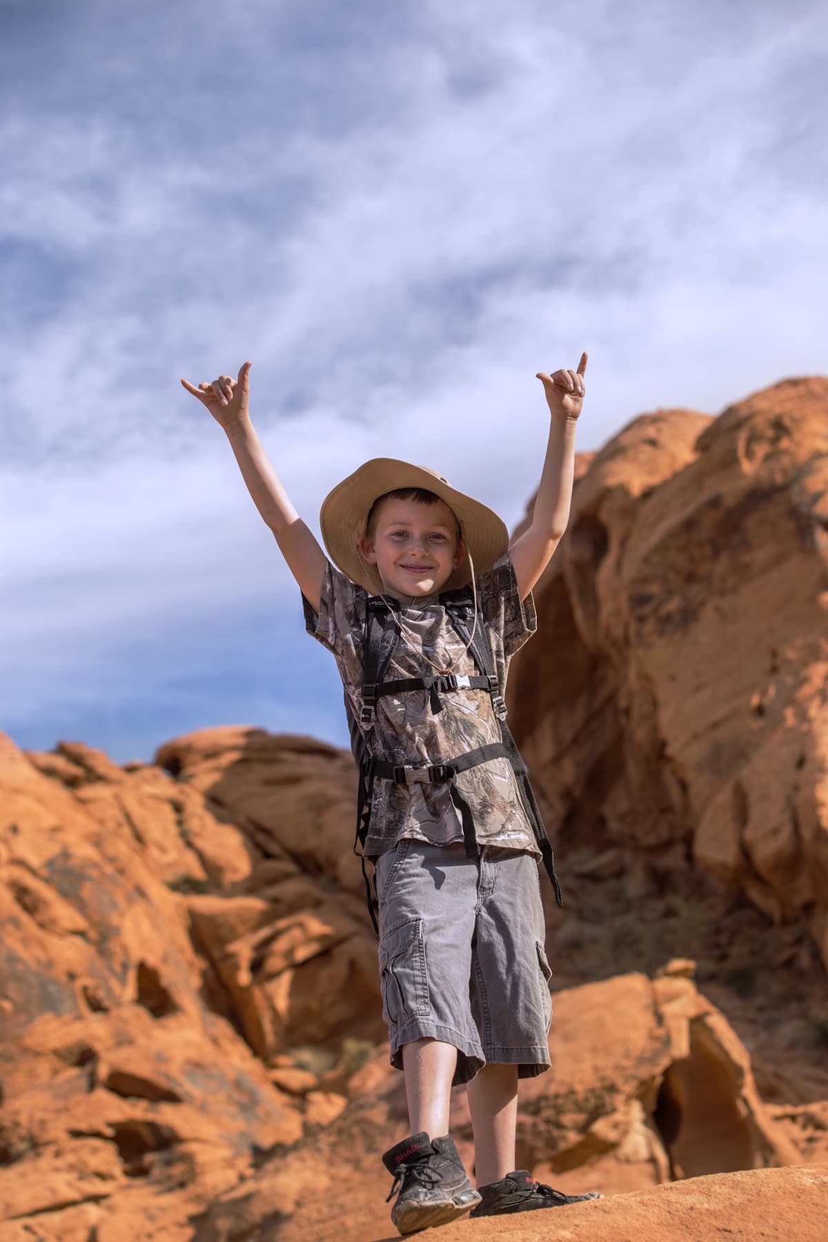 Hiking in the Valley of Fire