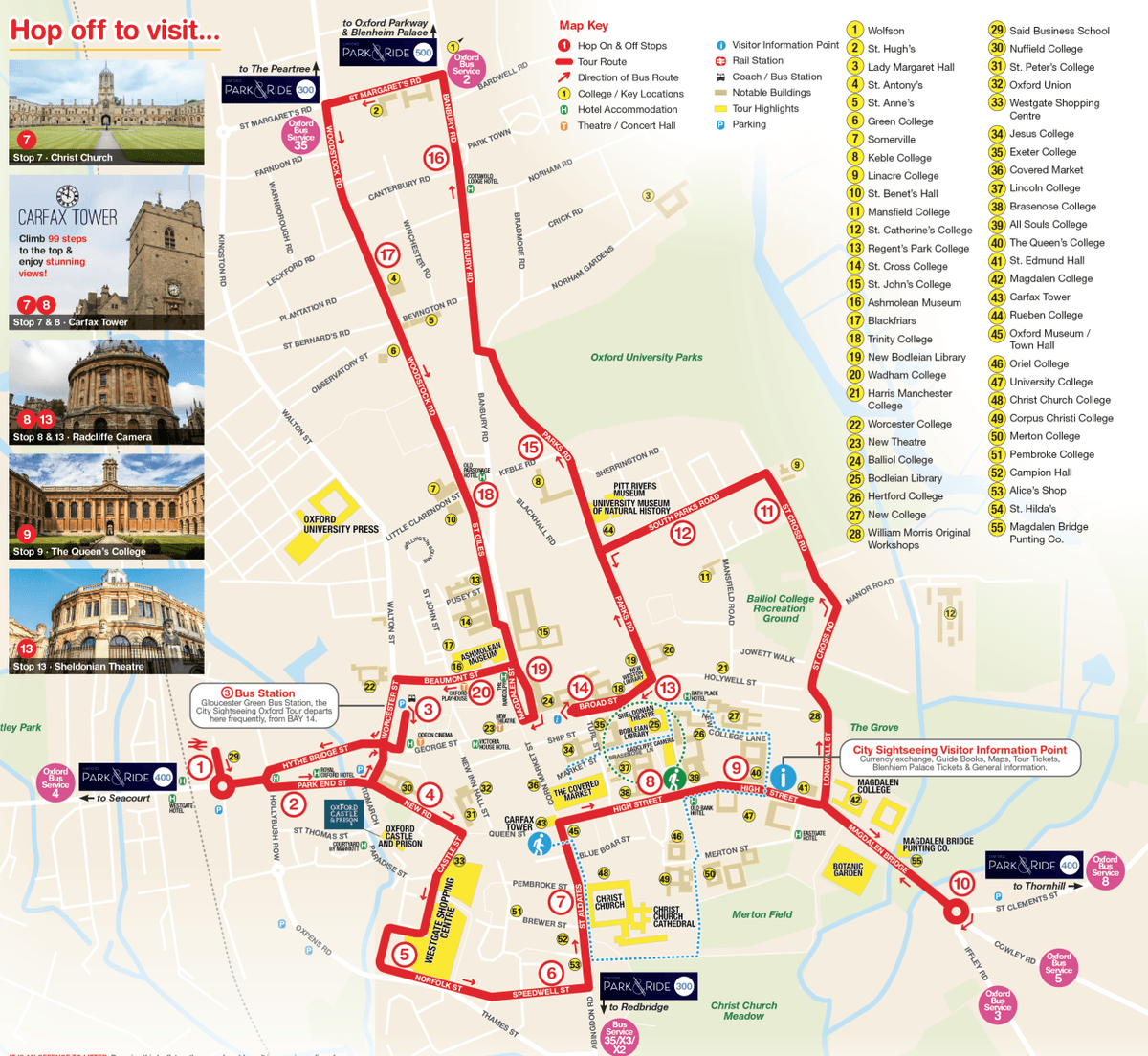 City Sightseeing Oxford Hop-on Hop-off Bus Tour