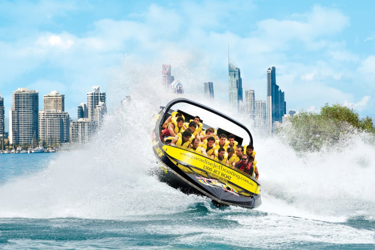 Gold Coast Jet Boat Ride departing from Surfers Paradise