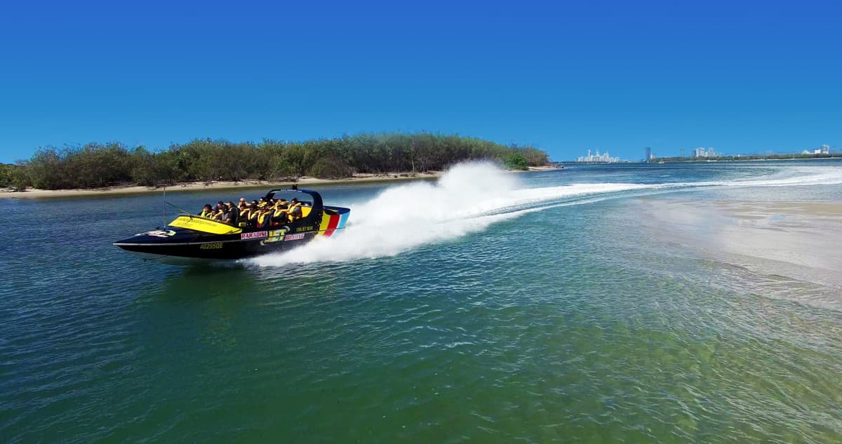 Gold Coast Jet Boat Ride departing from Surfers Paradise