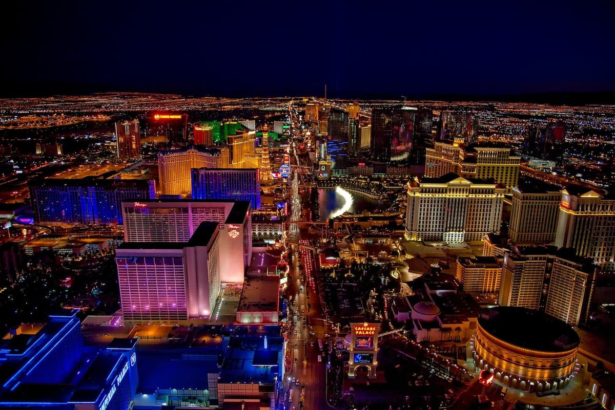 Las Vegas Strip Helicopter Night Flight