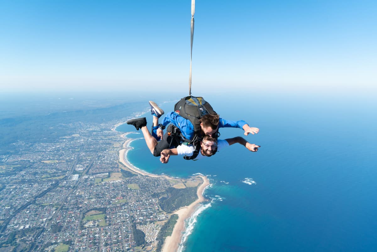 Tandem Skydiving Experience Wollongong Sydney