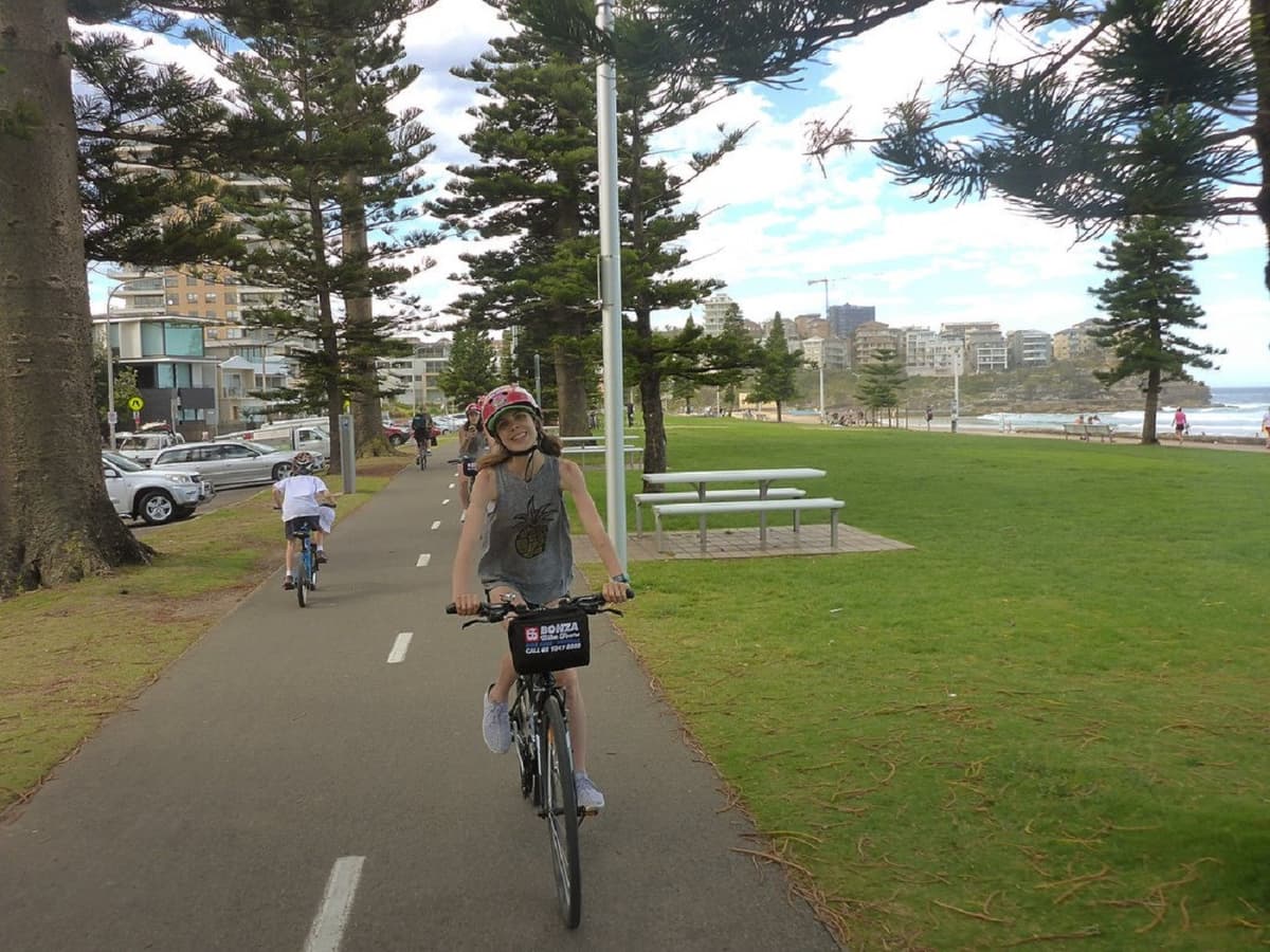 Manly Beach Cycling Tour with Sunset Cruise