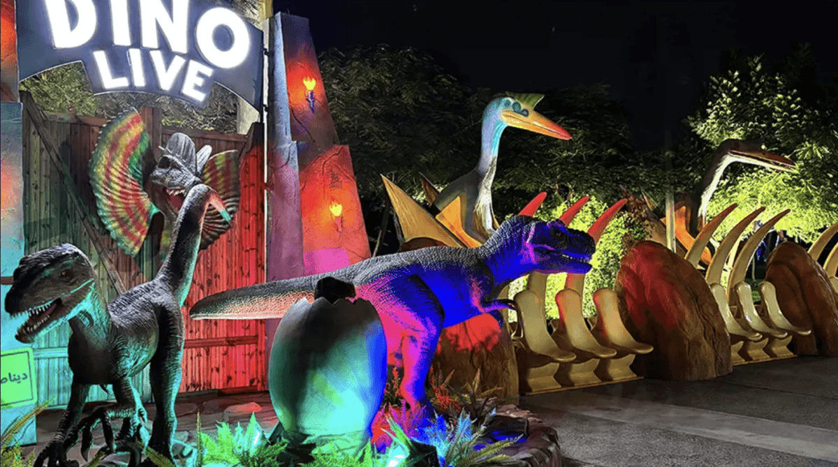 Dubai Garden Glow Ticket: Dinosaur Park and Fantasy Park