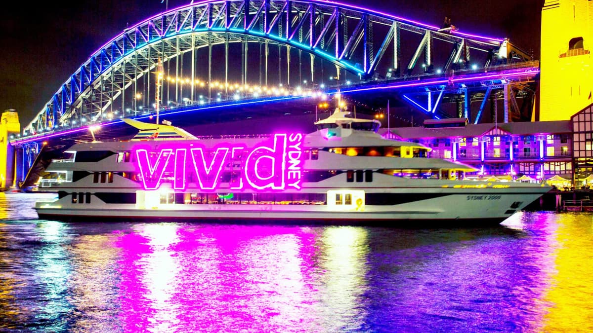Vivid Sydney Cruise with Captain Cook Cruises Departing From Darling Harbour
