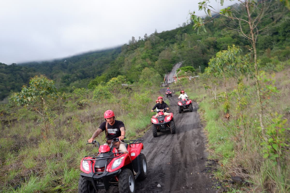 Mount Batur Quad Bike Tour and Hot Spring Visit