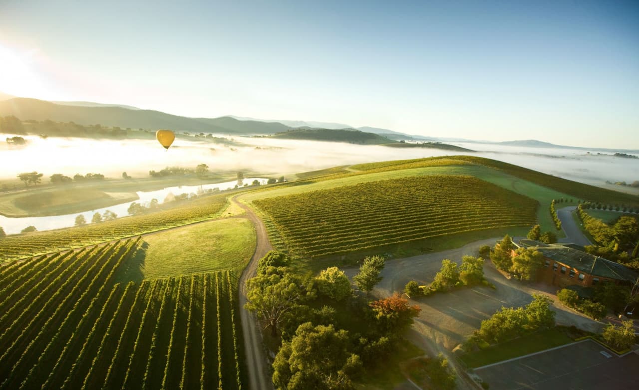Sunrise Hot Air Balloon Flight over Yarra Valley with Photos