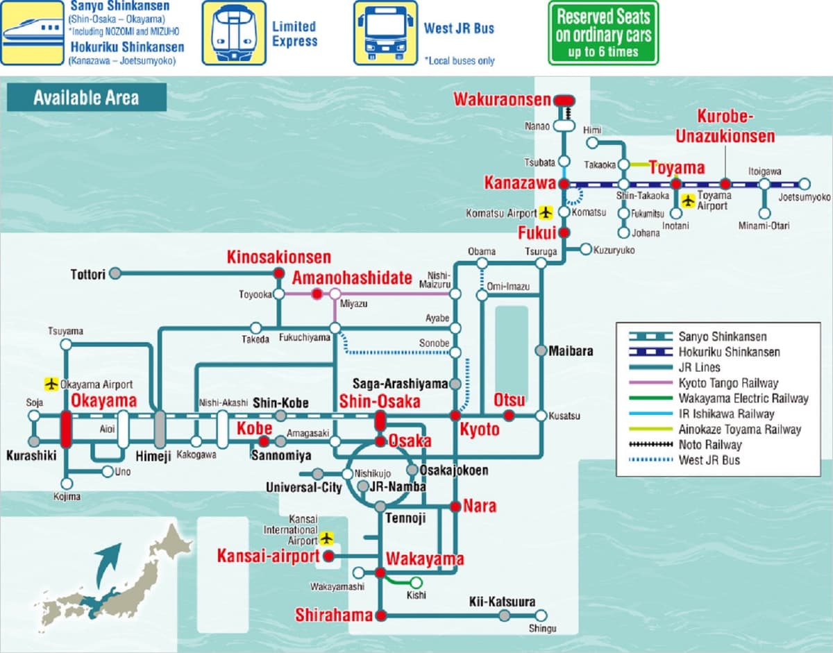 JR Kansai Hokuriku Area Pass