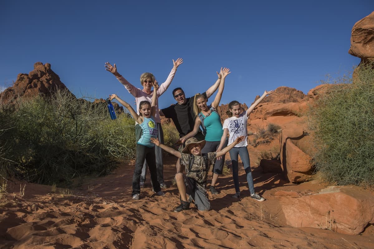 Hiking in the Valley of Fire
