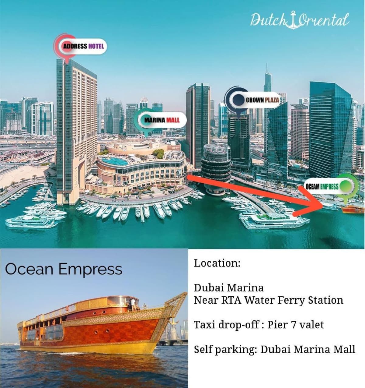 Dubai Ocean Empress Dinner Dhow Cruise