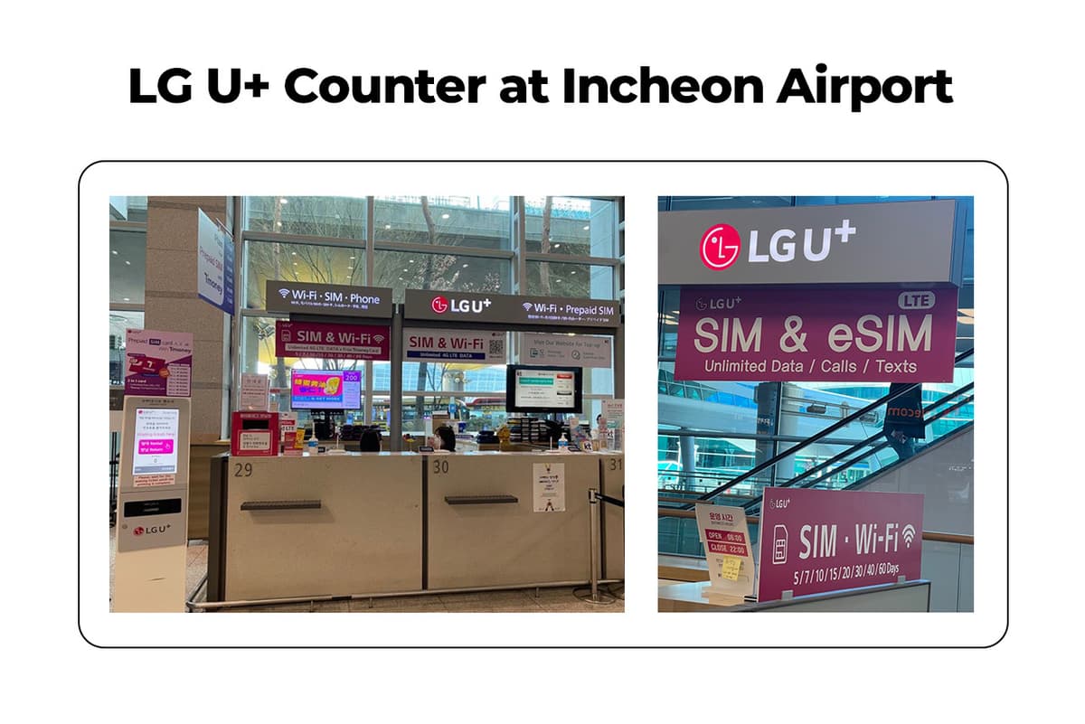 Korea 2-in-1 Unlimited Data SIM and T Money Transportation Card (Airport Pickup)