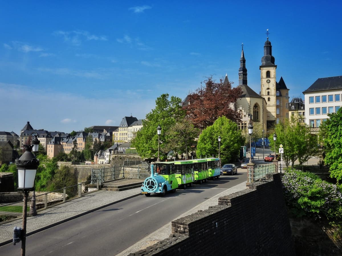 City Train in Old Town Luxembourg