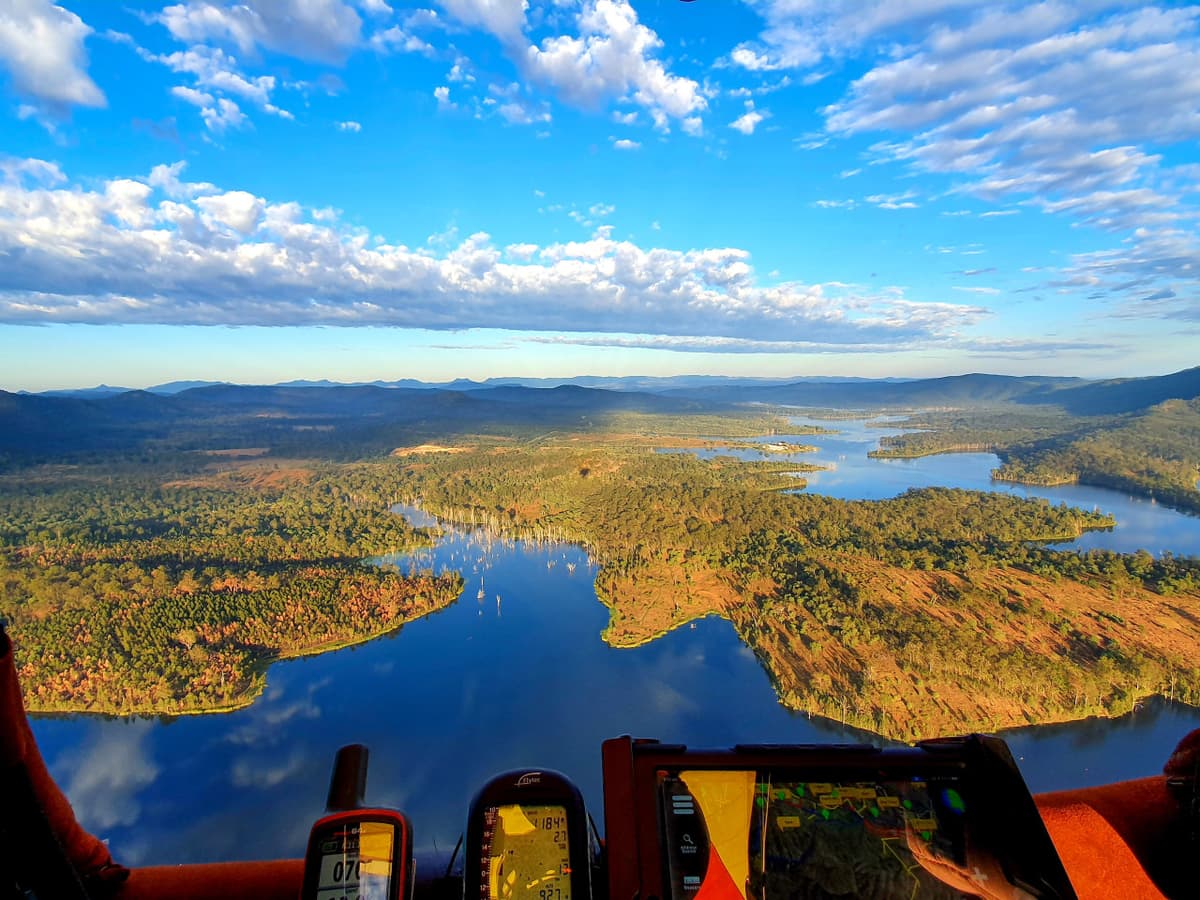 Sunrise Hot Air Balloon Flight over Brisbane with Vineyard Breakfast