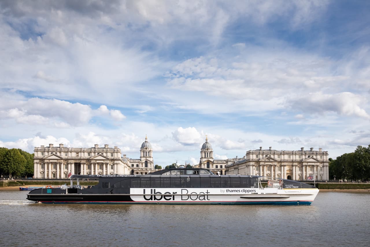 River Thames Sightseeing Hop-on Hop-off Boat Unlimited Pass by Uber Boat Thames Clippers