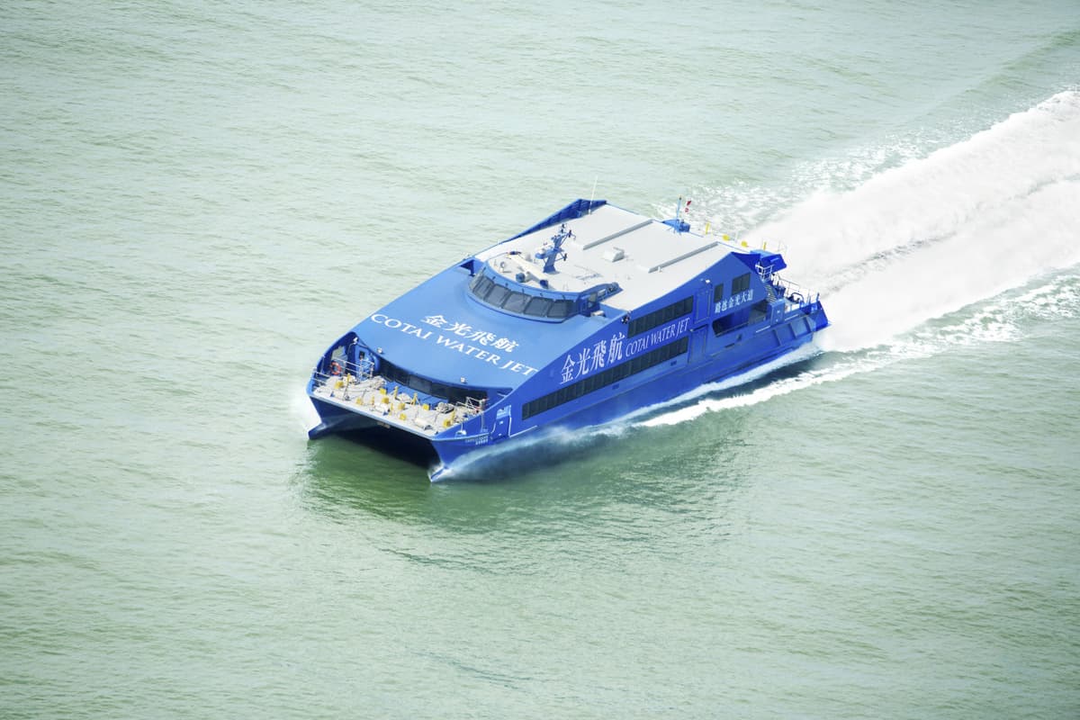 Cotai Water Jet Ferry between Hong Kong Island and Macau