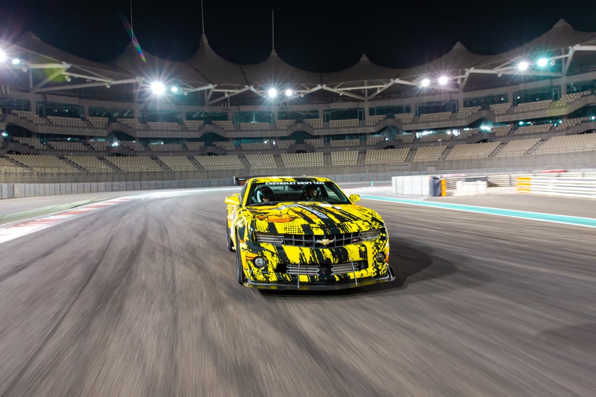 Yas Marina Circuit Chevrolet Drift Taxi Passenger Experience