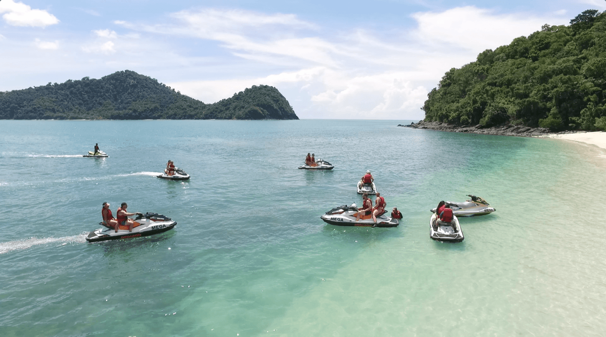 Langkawi Island Hopping Tour by Jet Ski with Mega Water Sports