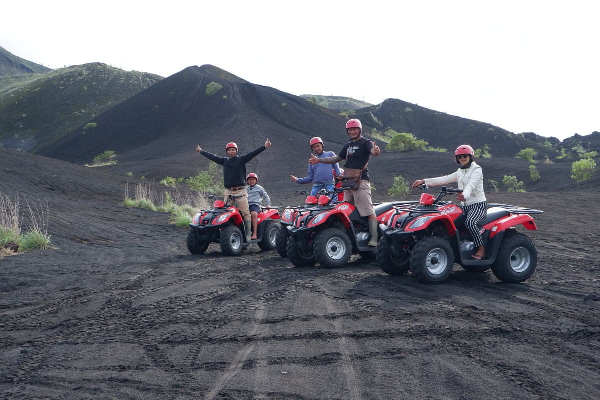 Mount Batur Quad Bike Tour and Hot Spring Visit