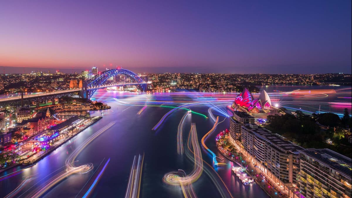 Vivid Sydney Cruise with Captain Cook Cruises Departing From Darling Harbour