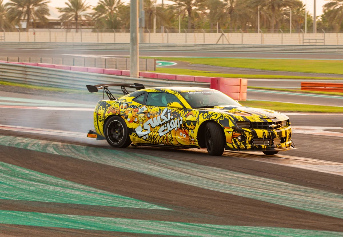 Yas Marina Circuit Chevrolet Drift Taxi Passenger Experience