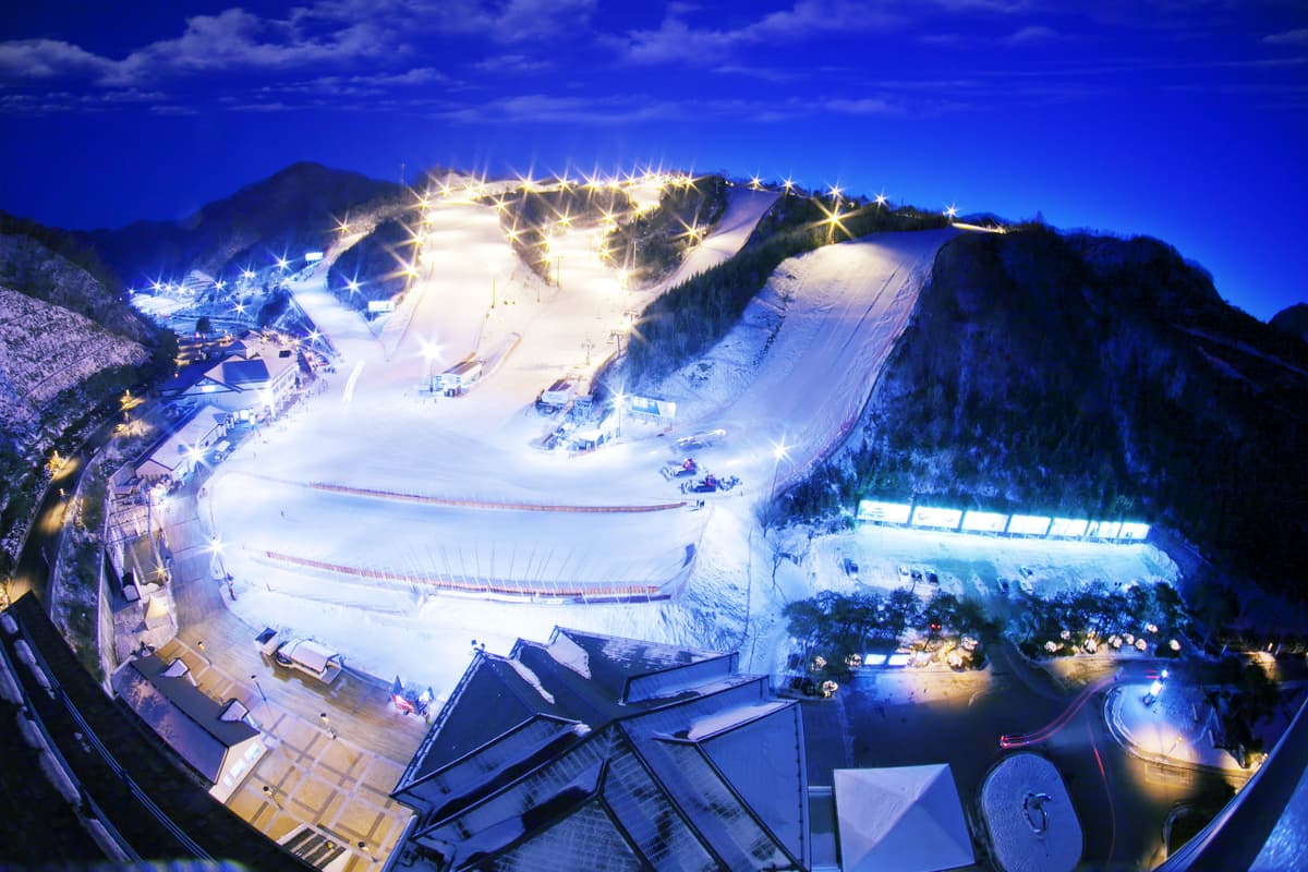 Elysian Gangchon Ski Resort and Eobi Ice Valley Full-Day Tour from Seoul